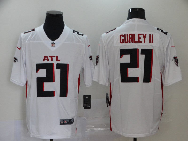 Men's Atlanta Falcons Todd Gurley II #21 White Game Player Jersey1 football jersey product view 1