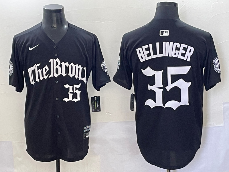 Men's New York Yankees Cody Bellinger #35 Black Alternate Limited Player Jersey baseball jersey product view 1