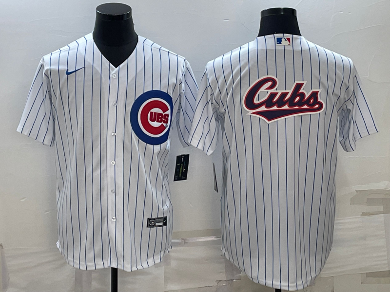 Men's Chicago Cubs White Home Replica Player Jersey1 baseball jersey product view 1