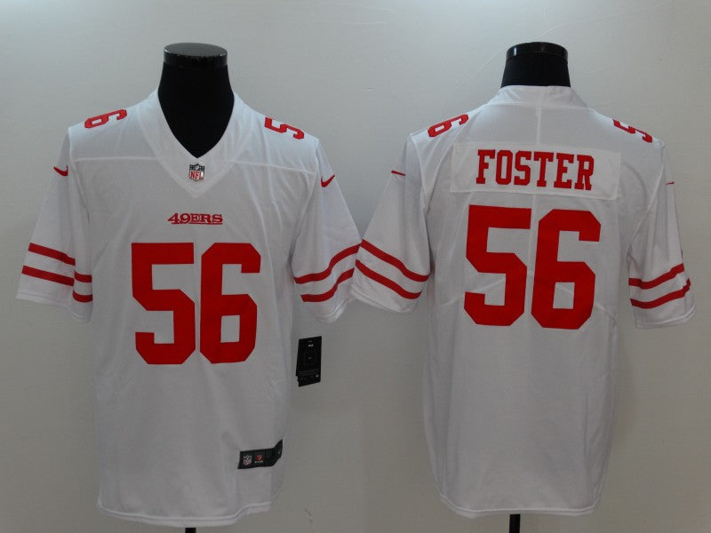 Men's San Francisco 49ers Ruben Foster #56 White Game Player Jersey1 football jersey product view 1