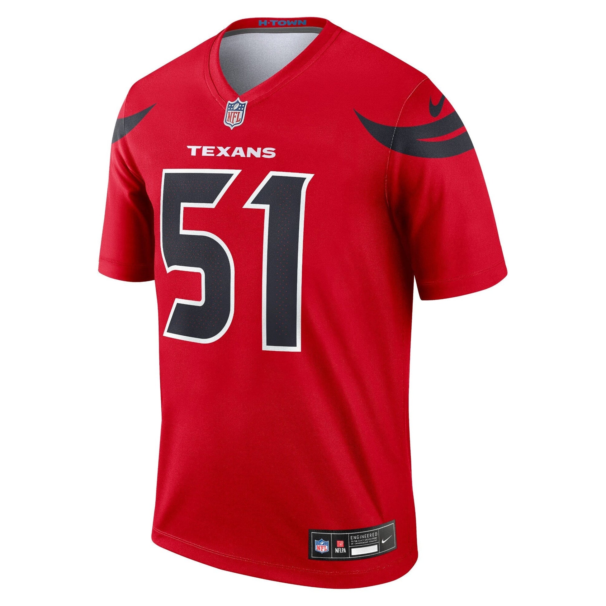 Will Anderson Jr. Houston Texans Nike Legend Jersey - Red football jersey product view 2