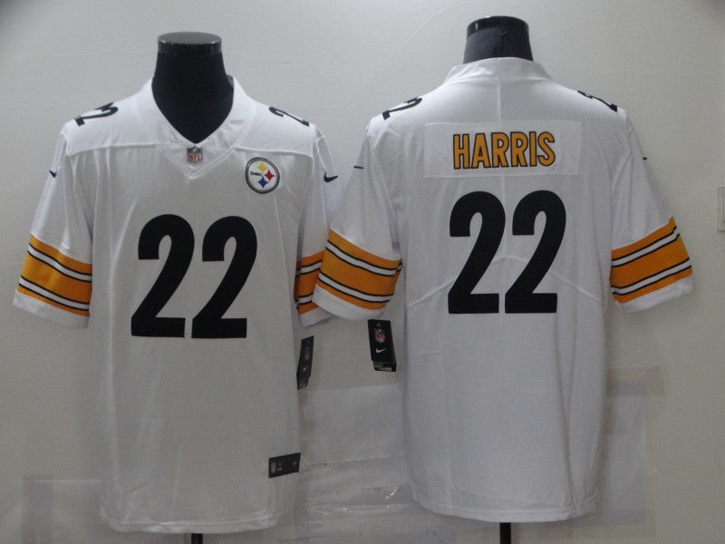 Men's Pittsburgh Steelers Najee Harris #22 White Game Jersey1 football jersey product view 1