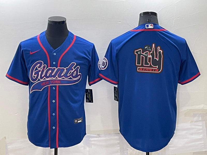Men's New York Giants Blue Game Jersey1 football jersey product view 1