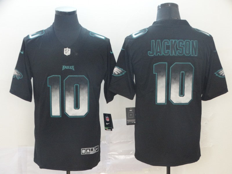 Men's Philadelphia Eagles #10 Desean Jackson Black Game Jersey1 football jersey product view 1
