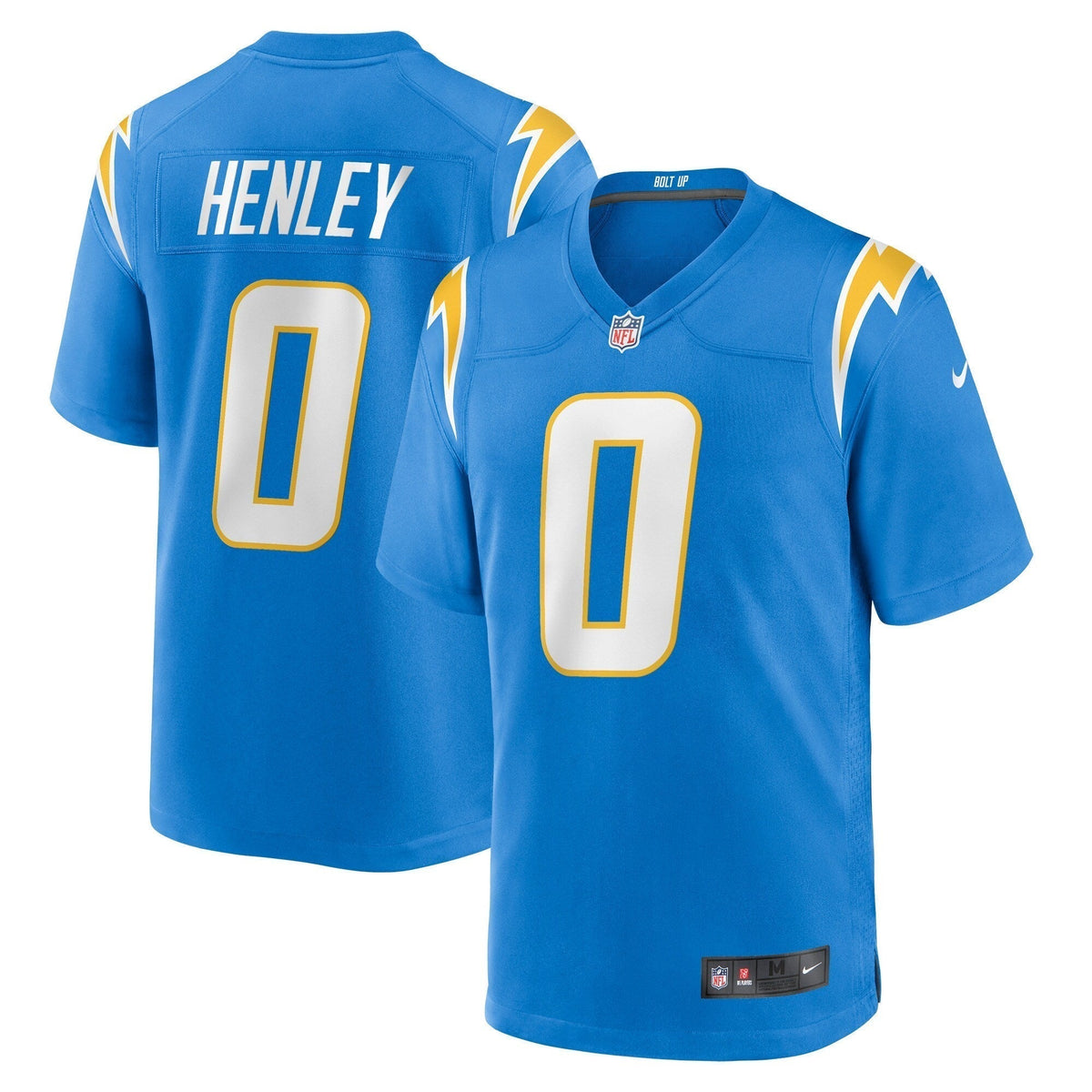 Daiyan Henley Los Angeles Chargers Nike Team Game Jersey - Powder Blue football jersey product view 1