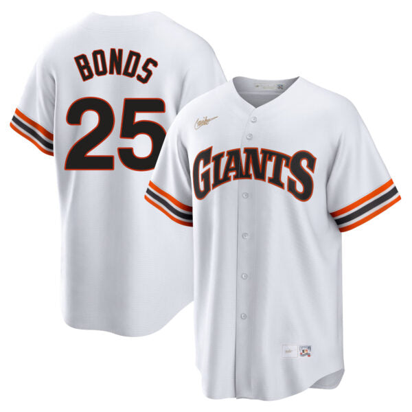 Barry Bonds San Francisco Giants Cooperstown Collection Jersey - White baseball jersey product view 1
