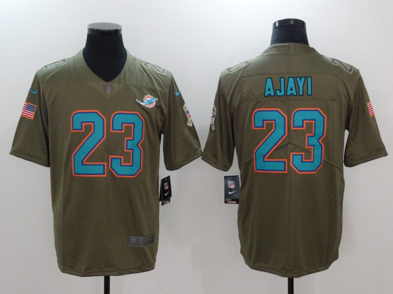 Men's Miami Dolphins Jay Ajayi #23 Brown Game Jersey1 football jersey product view 1