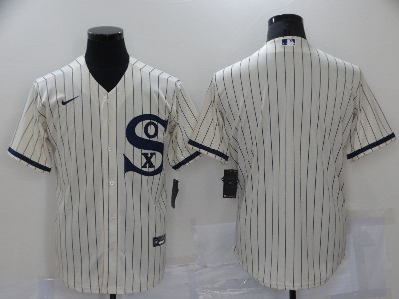 Men's Chicago White Sox Cream Replica Blank Jersey1 baseball jersey product view 1