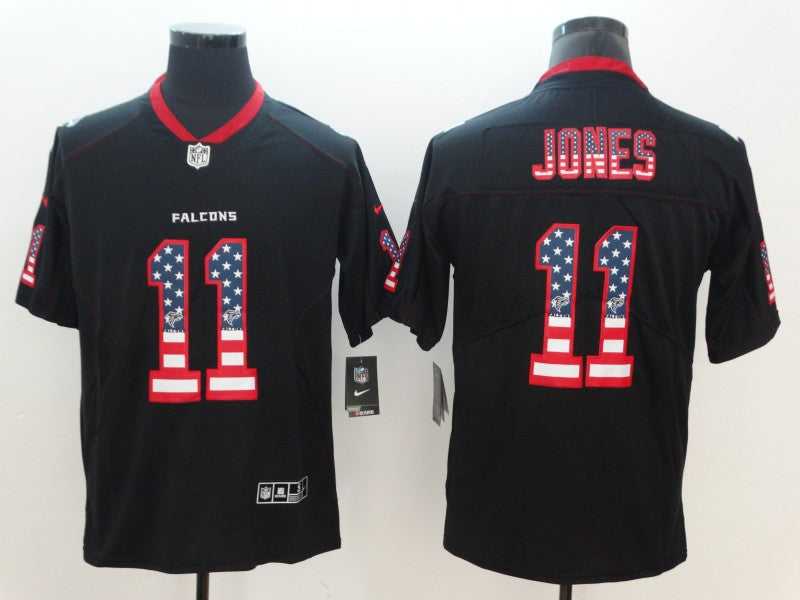 Men's Atlanta Falcons #11 Julio Jones Black Player Jersey1 football jersey product view 1