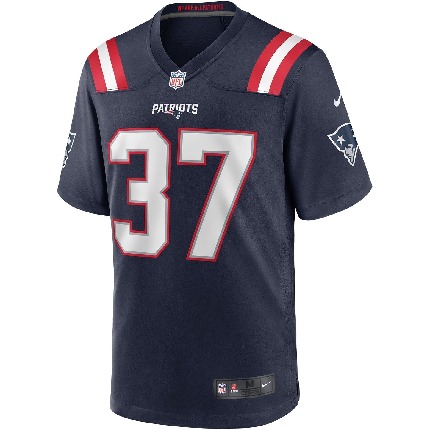 Rodney Harrison New England Patriots Nike Game Retired Jersey - Navy football jersey product view 2
