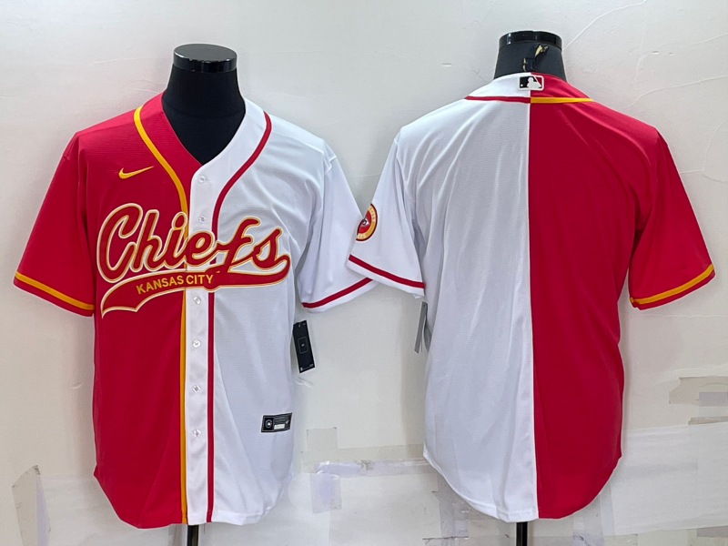 Men's Kansas City Chiefs Red/White Blank Jersey1 football jersey product view 1