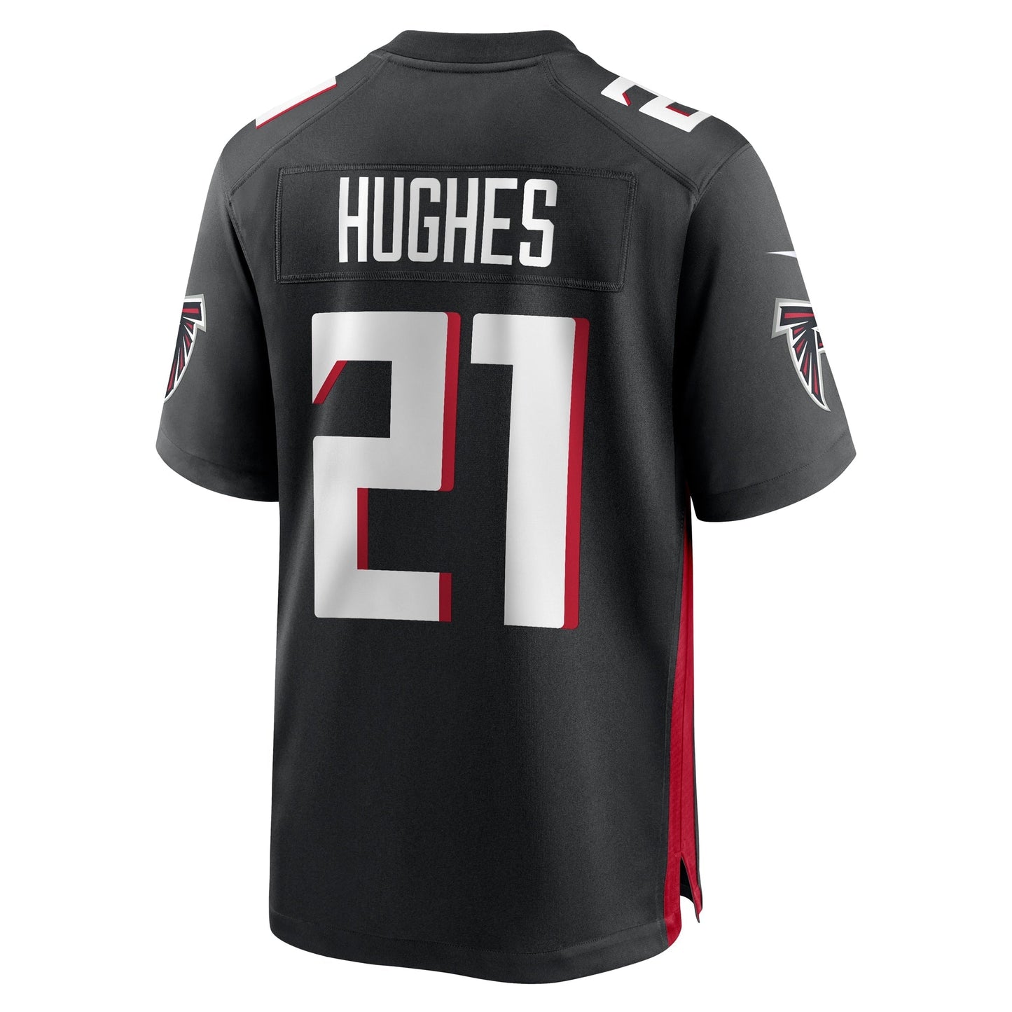 Mike Hughes Atlanta Falcons Nike Game Jersey - Black football jersey product view 3