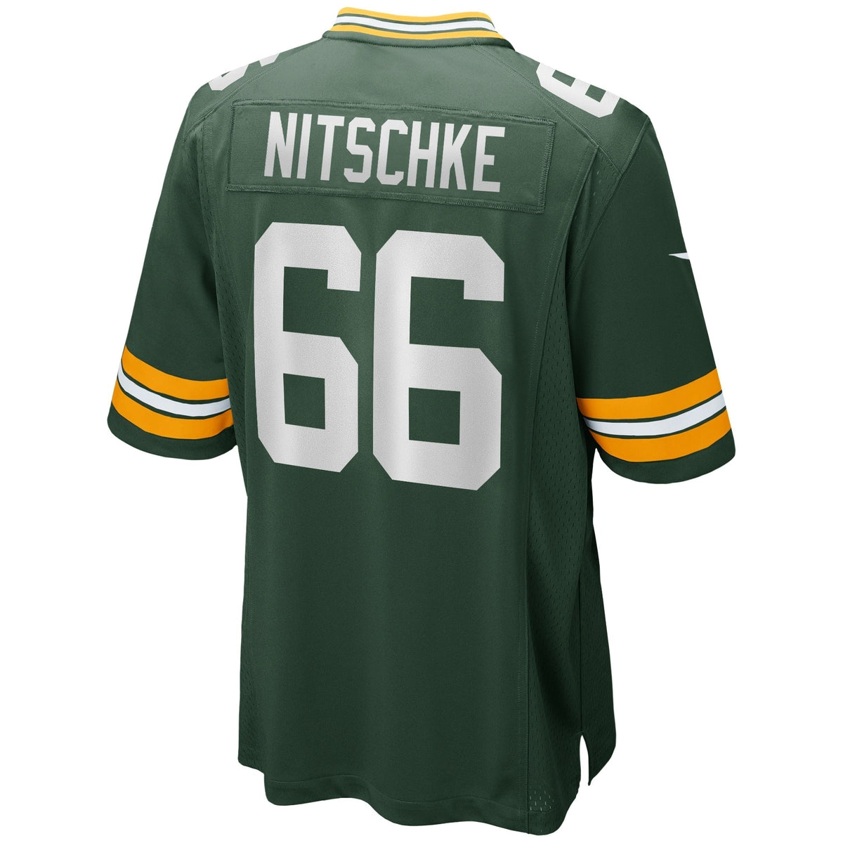 Ray Nitschke Green Bay Packers Nike Game Retired Jersey - Green football jersey product view 3
