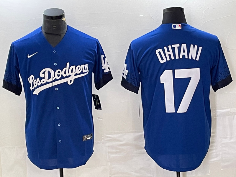 Men's Los Angeles Dodgers Shohei Ohtani #17 Blue Game Player Jersey1 baseball jersey product view 1