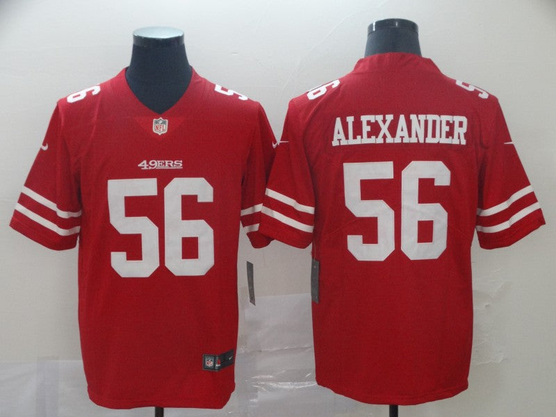 Men's San Francisco 49ers Kwon Alexander #56 Red Game Jersey1 football jersey product view 1
