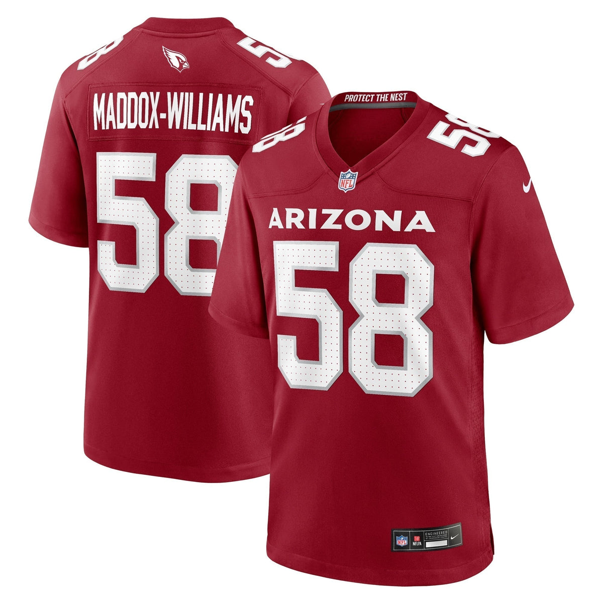 Tyreek Maddox-Williams Arizona Cardinals Nike Game Jersey - Cardinal football jersey product view 1