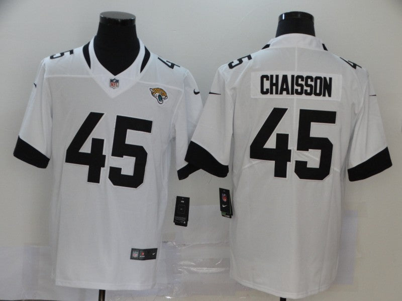 Men's Jacksonville Jaguars K'Lavon Chaisson #45 White Game Jersey1 football jersey product view 1