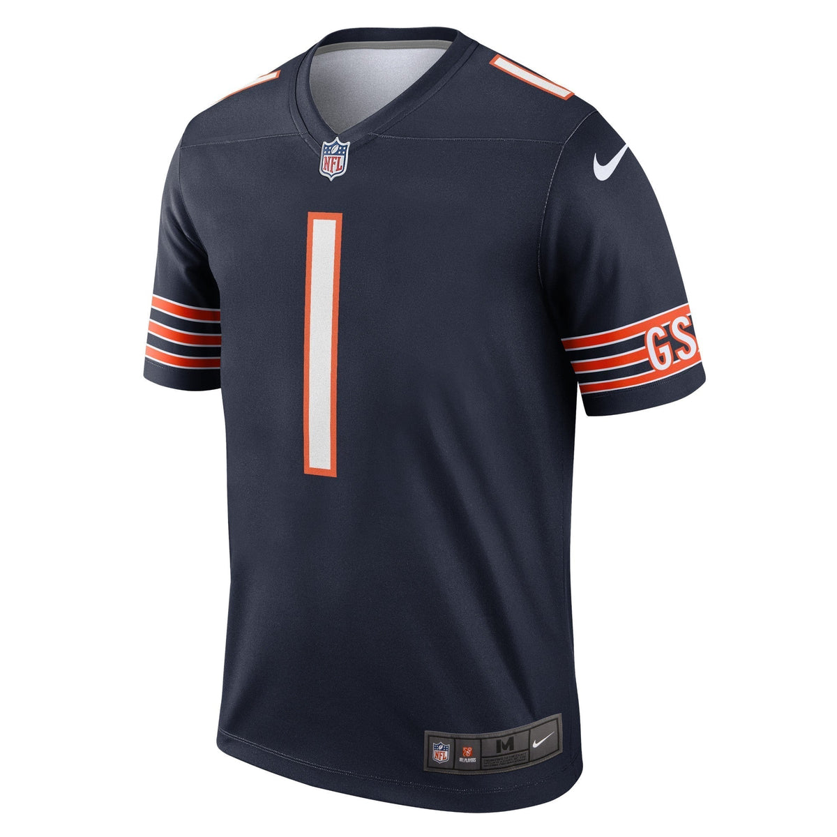 Justin Fields Chicago Bears Nike Legend Jersey - Navy football jersey product view 2
