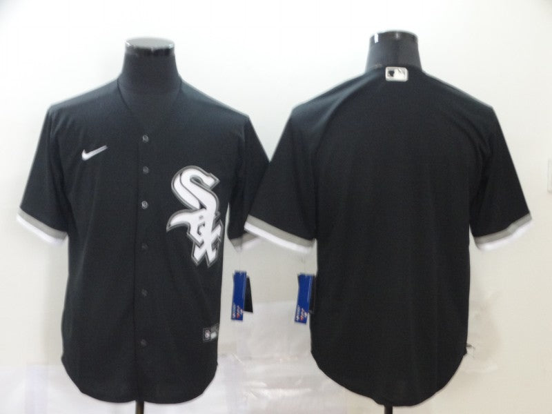 Men's Chicago White Sox Black Alternate Replica Blank Jersey baseball jersey product view 1