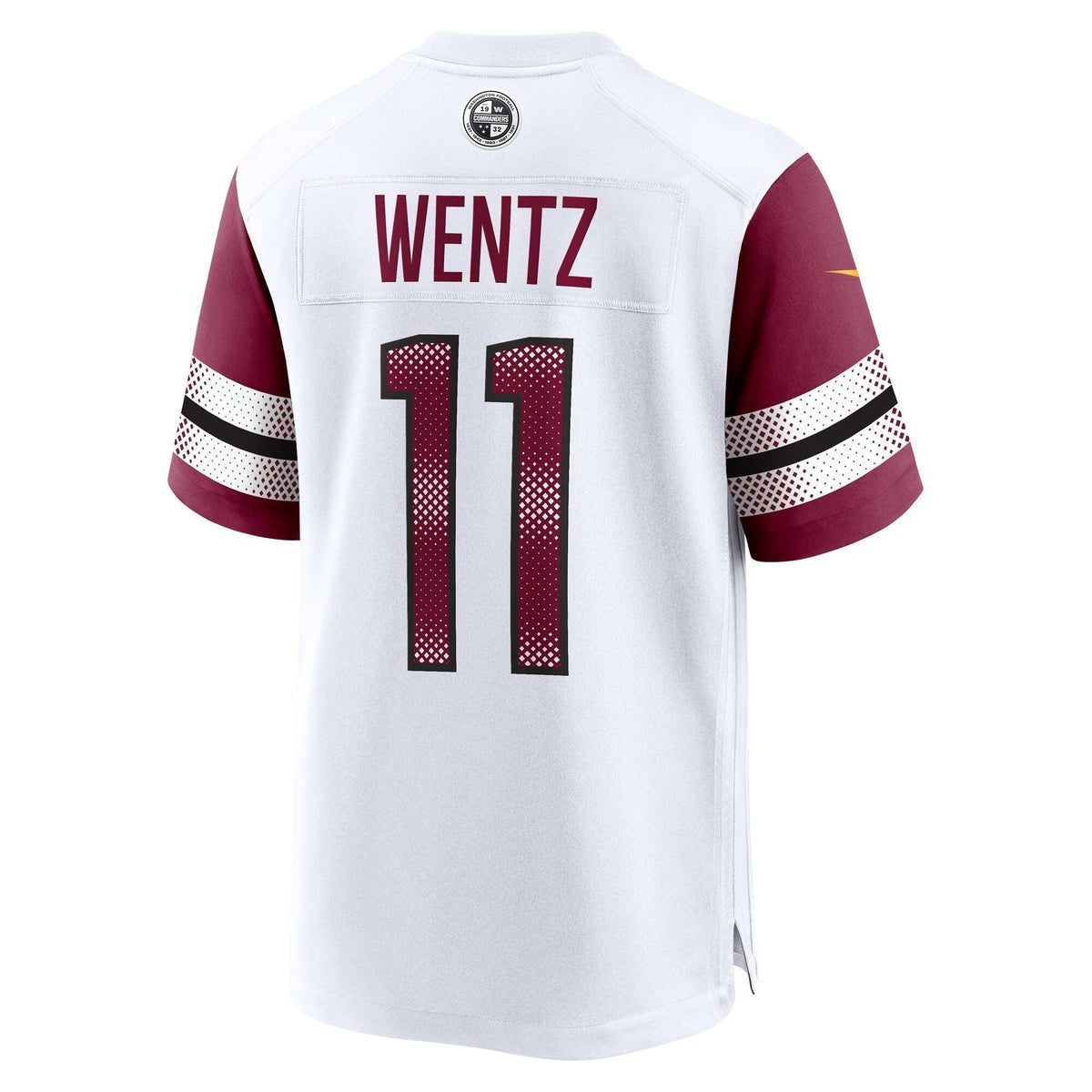 Carson Wentz Washington Commanders Nike Game Jersey - White football jersey product view 3