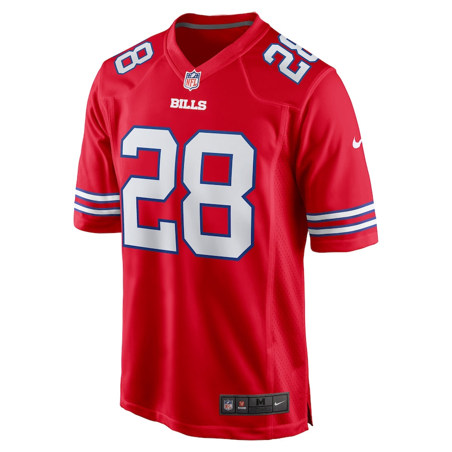 Men's Buffalo Bills James Cook Nike Red Alternate Game Jersey football jersey product view 2