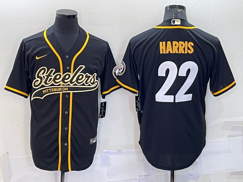 Men's Pittsburgh Steelers Najee Harris #22 Black Vapor Limited Jersey1 football jersey product view 1