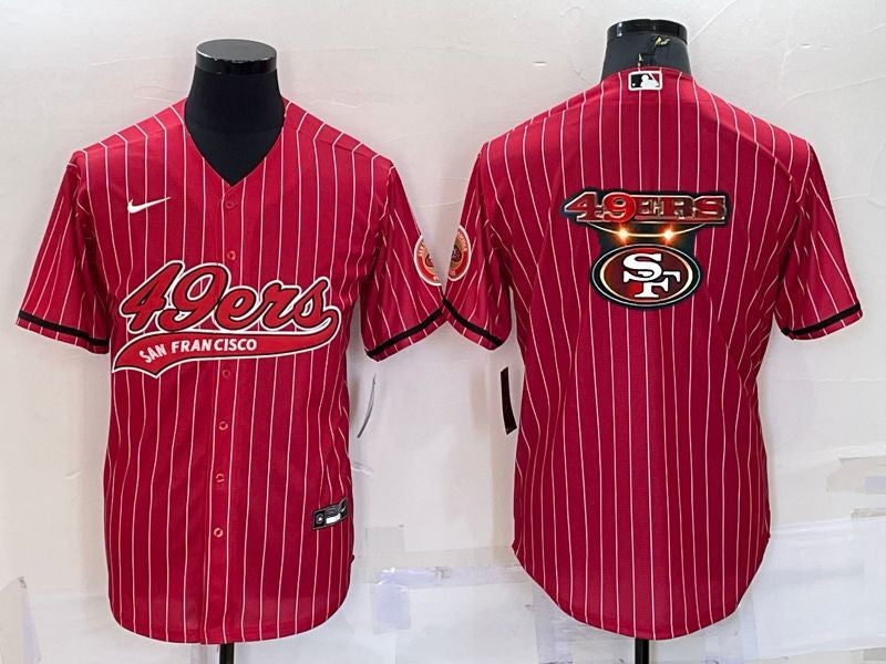 Men's San Francisco 49ers Red Player Jersey1 football jersey product view 1