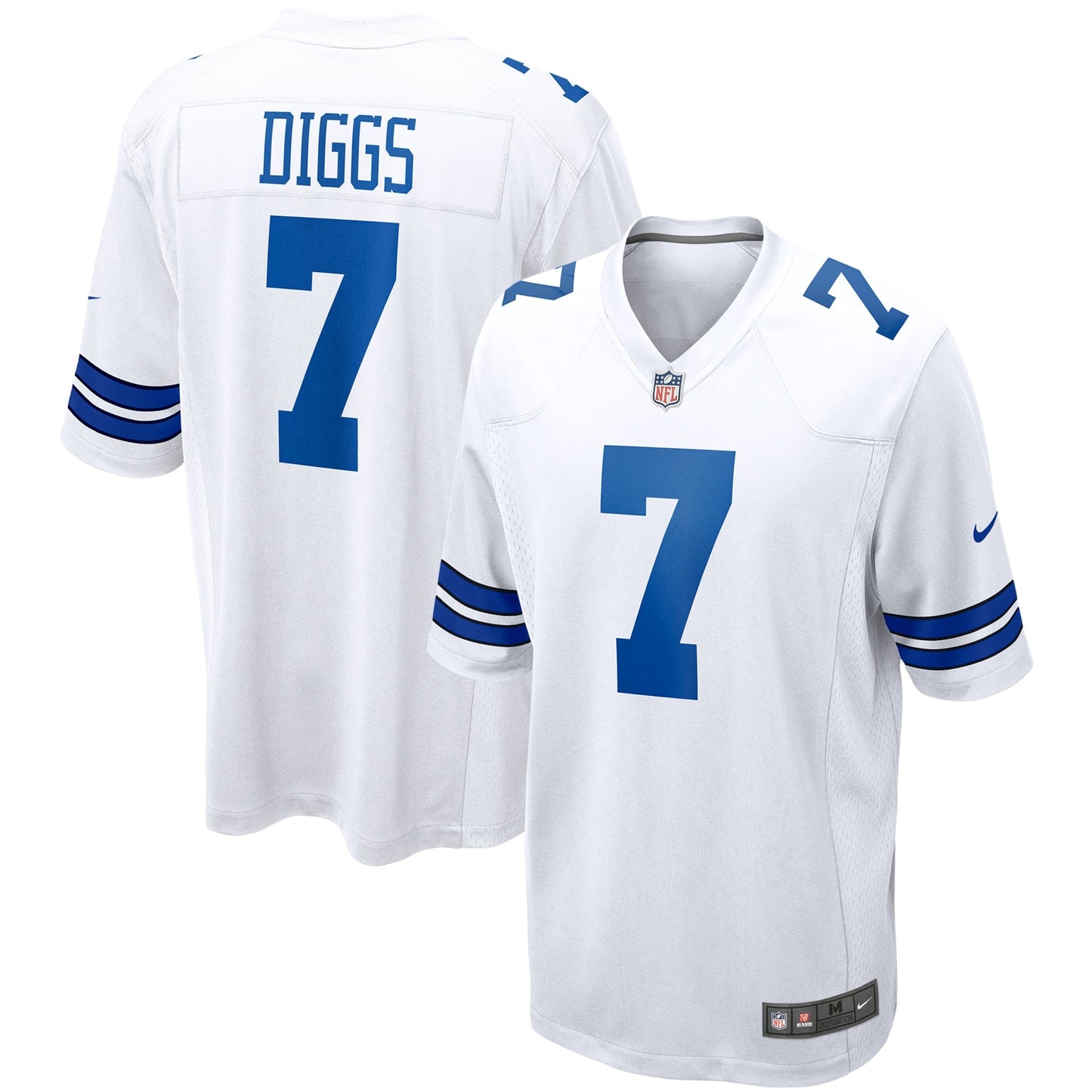 Trevon Diggs Dallas Cowboys Nike Game Jersey - White football jersey product view 1