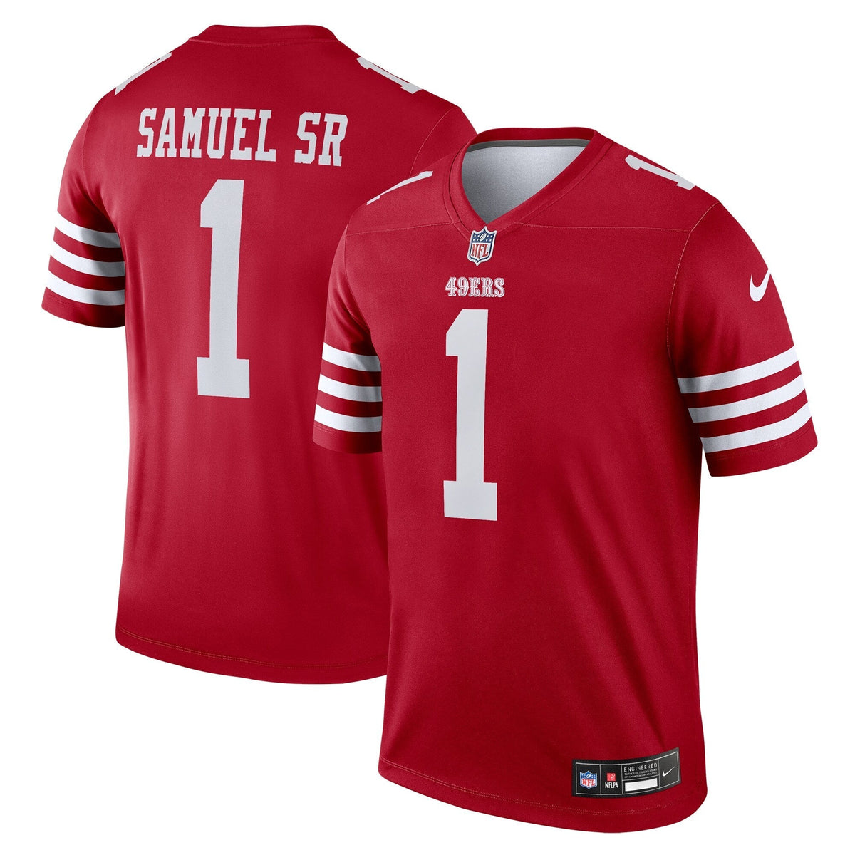 Deebo Samuel Sr San Francisco 49ers Nike Legend Jersey - Scarlet football jersey product view 1