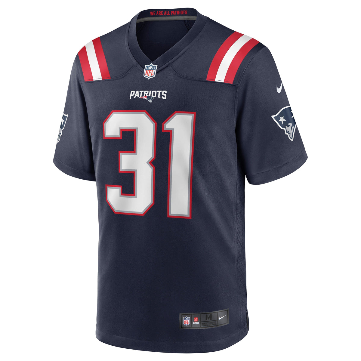 Jonathan Jones New England Patriots Nike Game Jersey - Navy football jersey product view 2