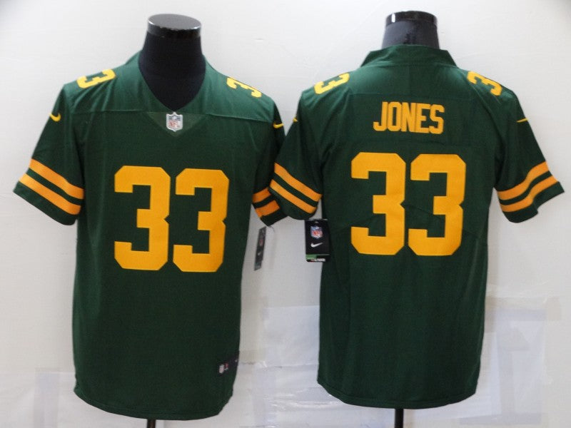 Men's Green Bay Packers Aaron Jones #33 Green Alternate Legend Player Jersey1 football jersey product view 1