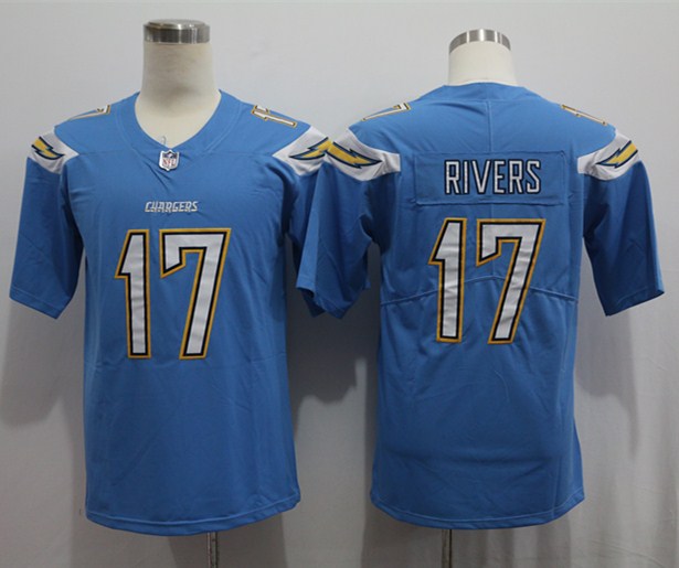 Men's Los Angeles Chargers Philip Rivers #17 Blue Game Jersey1 football jersey product view 1