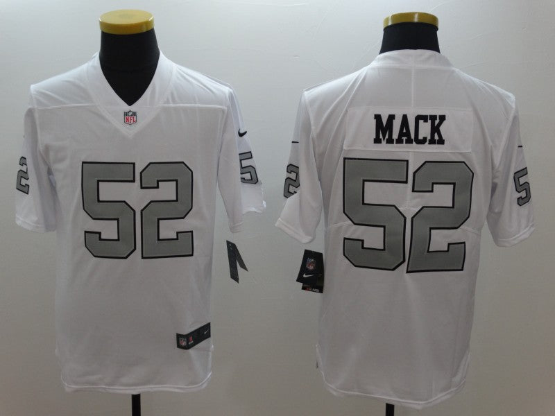 Men's Las Vegas Raiders Khalil Mack #52 White Player Game Jersey1 football jersey product view 1