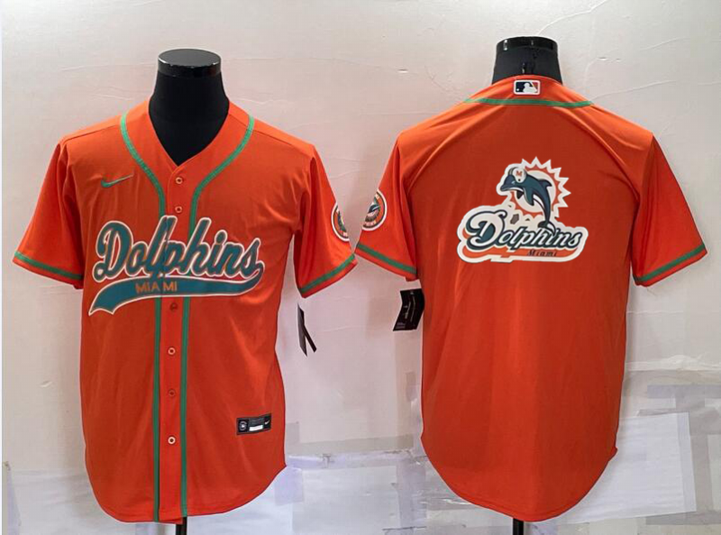 Men's Miami Dolphins Orange Game Jersey1 football jersey product view 1