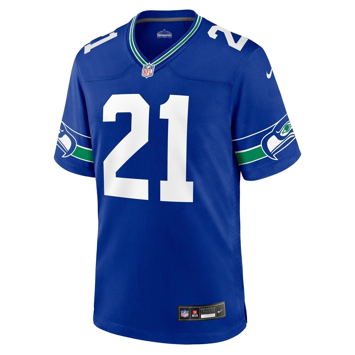 Devon Witherspoon Seattle Seahawks Nike Throwback Game Jersey - Royal football jersey product view 2