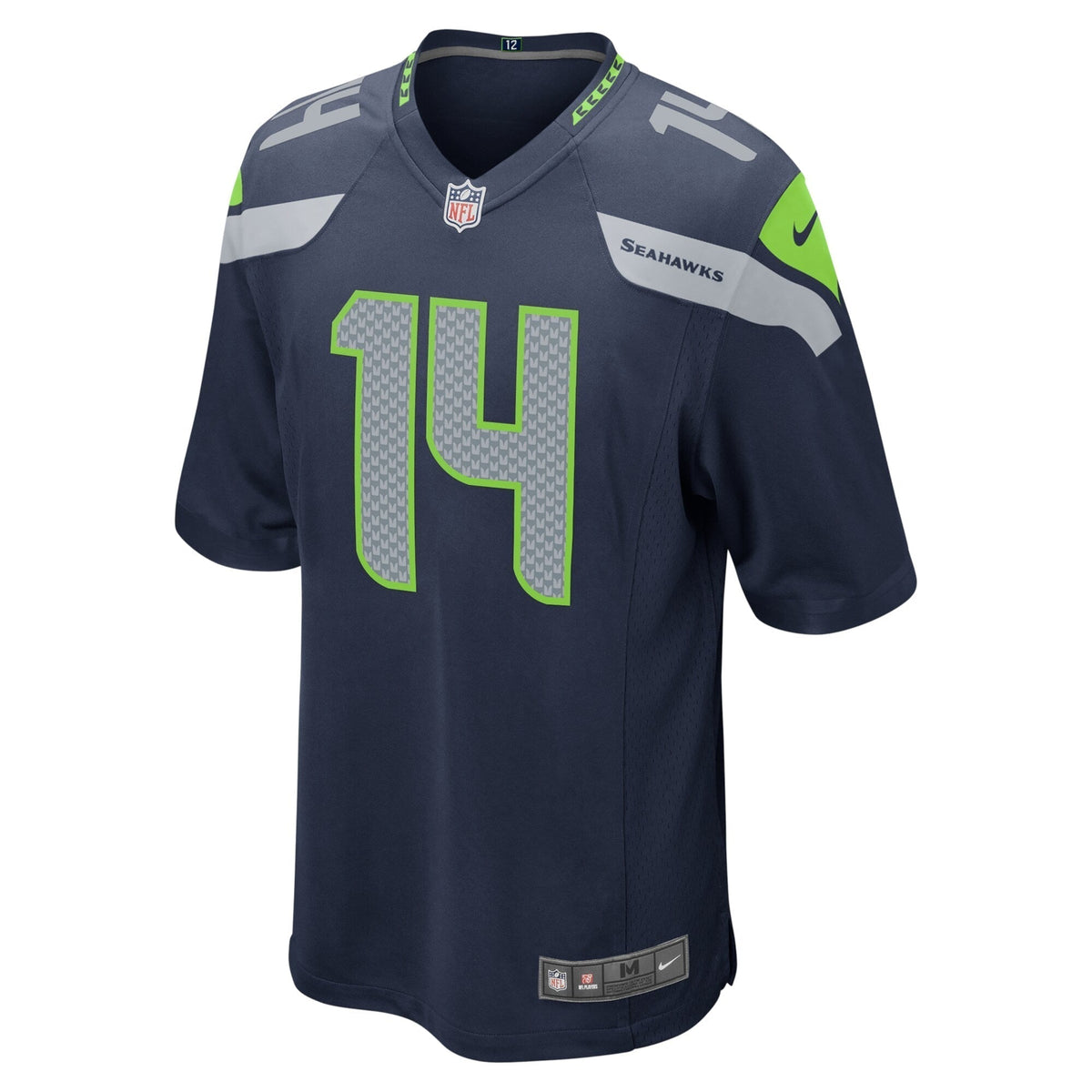 DK Metcalf Seattle Seahawks Nike Game Team Jersey - College Navy football jersey product view 2