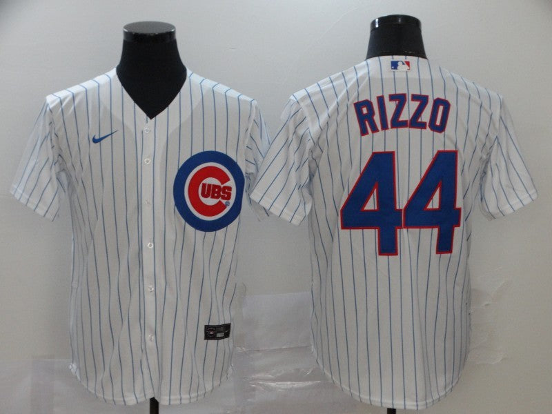 Men's Chicago Cubs Anthony Rizzo #44 White Replica Baseball Jersey1 baseball jersey product view 1