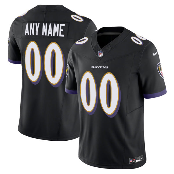 Custom Baltimore Ravens Jersey - Black football jersey product view 1