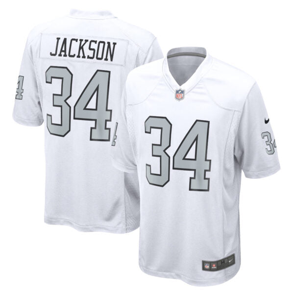 Bo Jackson Las Vegas Raiders Alternate Retired Player Jersey - White football jersey product view 1