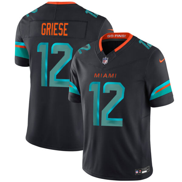 Bob Griese Miami Dolphins 2025 Rivalries Collection Game Jersey - Pitch Blue football jersey product view 1