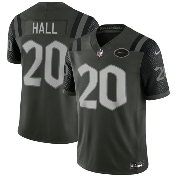 Breece Hall New York Jets 2025 Rivalries Collection Jersey - Gotham Green football jersey product view 1