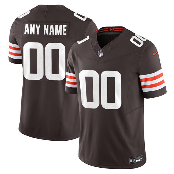 Custom Cleveland Browns Brown Home Jersey - Brown football jersey product view 1