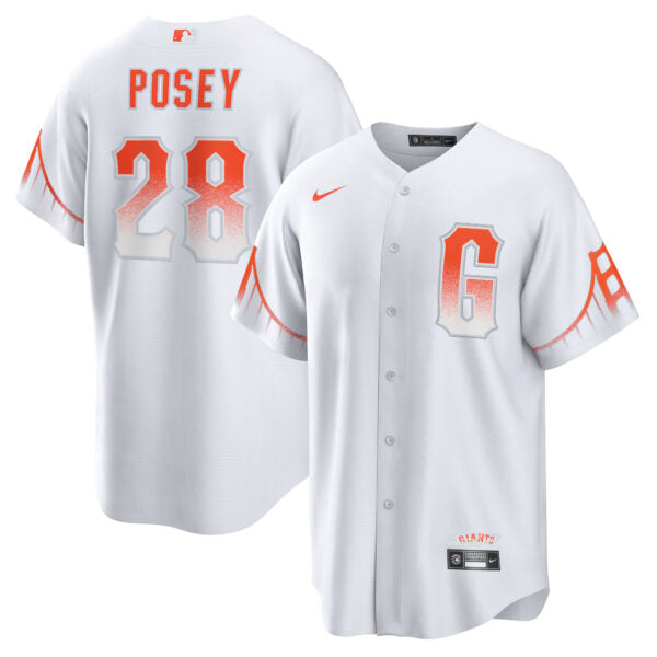 Buster Posey San Francisco Giants City Connect Limited Jersey - White baseball jersey product view 1