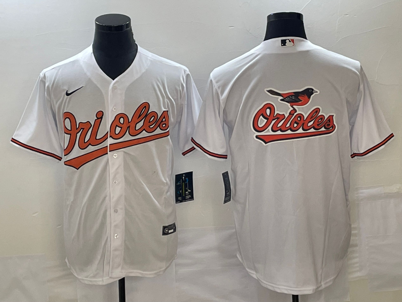 Men's Baltimore Orioles White Home Replica Team Jersey baseball jersey product view 1