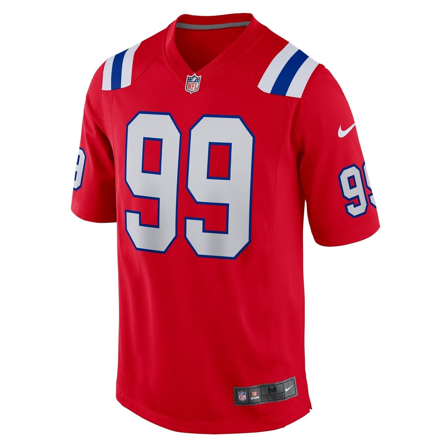 Keion White New England Patriots Nike Alternate Team Game Jersey - Red football jersey product view 2