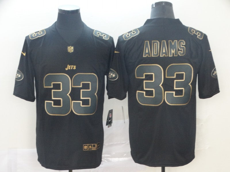 Men's New York Jets Jamal Adams #33 Black Game Player Jersey1 football jersey product view 1