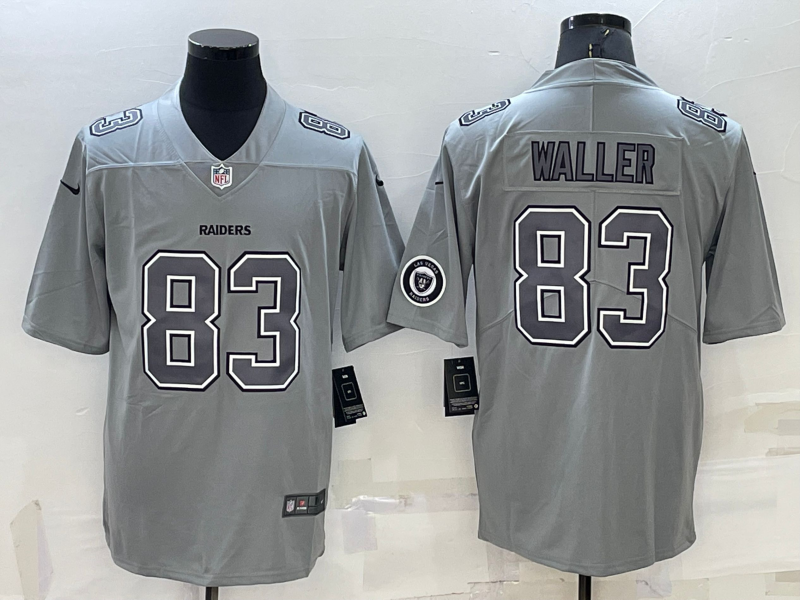 Men's Las Vegas Raiders Darren Waller #83 Gray Atmosphere Fashion Game Jersey1 football jersey product view 1