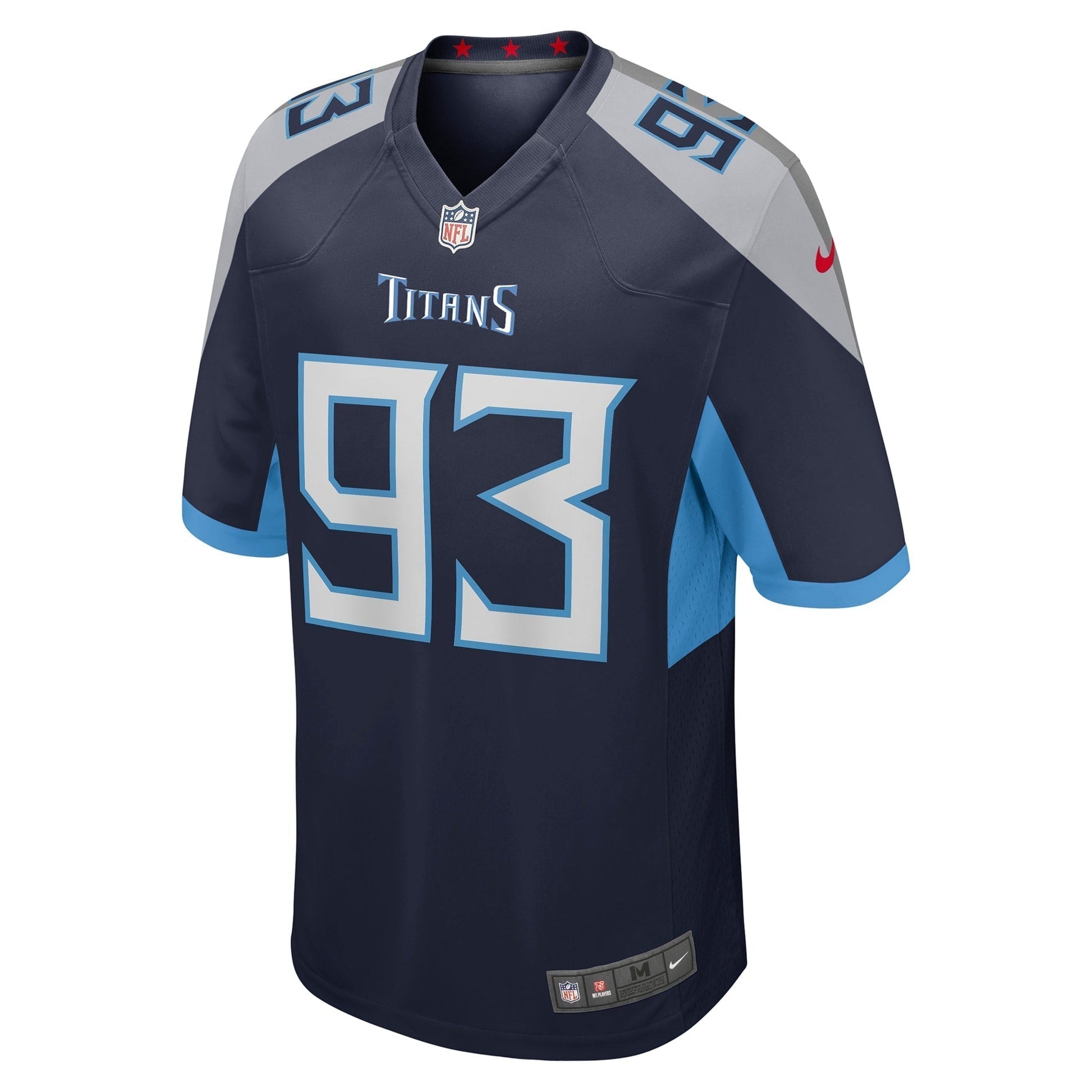 T'Vondre Sweat Tennessee Titans Nike Team Game Jersey - Navy football jersey product view 2