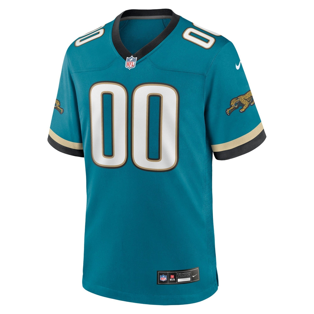 Jacksonville Jaguars Nike Prowler Throwback Custom Game Jersey - Teal football jersey product view 2
