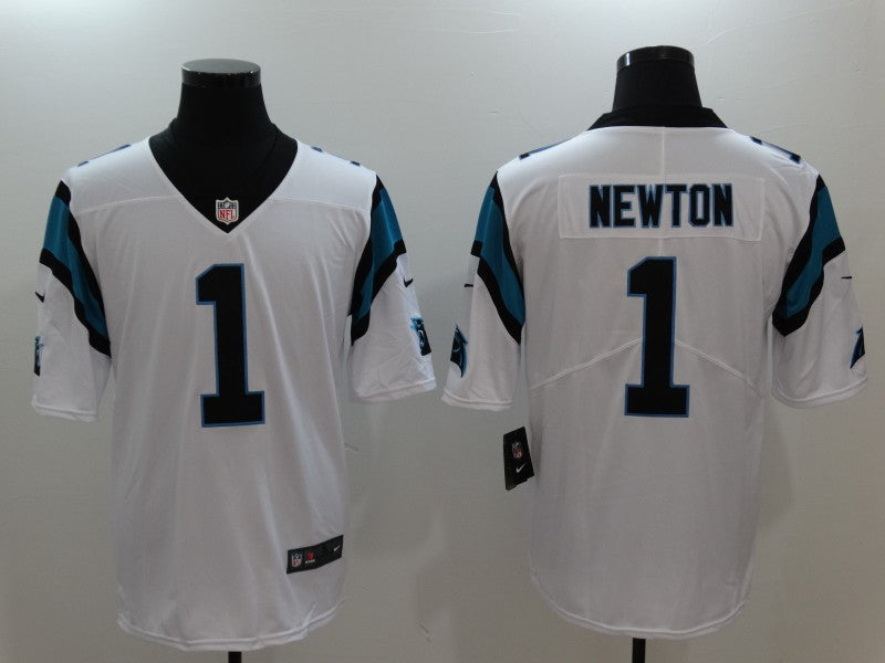 Men's Carolina Panthers Cam Newton #1 White Game Jersey1 football jersey product view 1